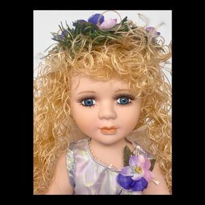 Ashley Belle Porcelain Flower Fairy Doll w/ Box & COA Fantasy Theme